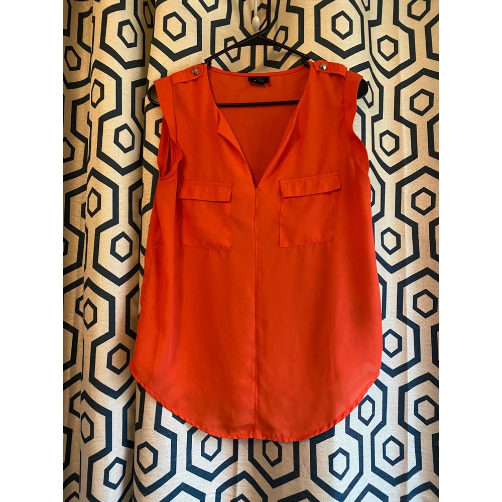 Orange Dressy Tank Top